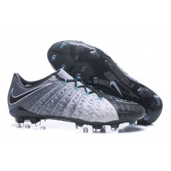 New Nike Hypervenom Phantom III FG Football Boots Grey Black