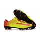 Nike Mercurial Vapor 11 FG Men Football Cleats - Yellow Red