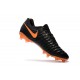 Nike Tiempo Legend VII FG K-leather Soccer Cleats Black Orange