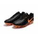 Nike Tiempo Legend VII FG K-leather Soccer Cleats Black Orange