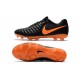 Nike Tiempo Legend VII FG K-leather Soccer Cleats Black Orange