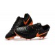 Nike Tiempo Legend VII FG K-leather Soccer Cleats Black Orange