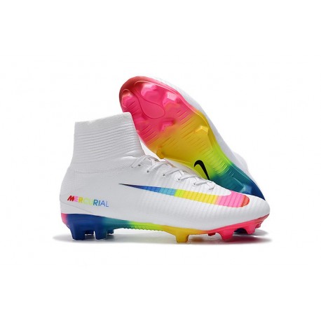 Nike Mercurial Superfly 5 Fg Acc Dynamic Fit Boot White Multi Color