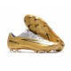 Nike Mercurial Vapor 11 FG Men Football Cleats - Golden White