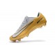 Nike Mercurial Vapor 11 FG Men Football Cleats - Golden White