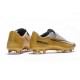 Nike Mercurial Vapor 11 FG Men Football Cleats - Golden White