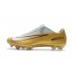 Nike Mercurial Vapor 11 FG Men Football Cleats - Golden White