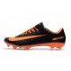 New Nike Mercurial Vapor XI FG Soccer Boots Black Orange