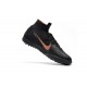 Nike MercurialX Superfly 360 Elite TF Turf Soccer Shoe Black Orange