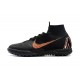 Nike MercurialX Superfly 360 Elite TF Turf Soccer Shoe Black Orange