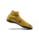 Nike MercurialX Superfly 360 Elite TF Turf Soccer Shoe Golden Black