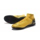 Nike MercurialX Superfly 360 Elite TF Turf Soccer Shoe Golden Black