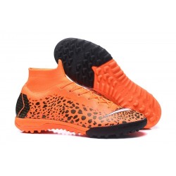 Nike Mercurial Superfly VI Elite TF Football Boot - Safari Orange Black