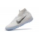 Nike Mercurial Superfly VI Elite TF Football Boot - White Gray