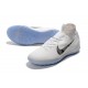 Nike Mercurial Superfly VI Elite TF Football Boot - White Gray