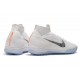Nike Mercurial Superfly VI Elite TF Football Boot - White Gray