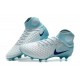 Nike Magista Obra II FG Men Soccer Boots White Blue Black