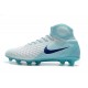 Nike Magista Obra II FG Men Soccer Boots White Blue Black