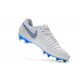 New Nike Tiempo Legend VII FG Kangaroo Boots - White Blue