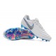 New Nike Tiempo Legend VII FG Kangaroo Boots - White Blue