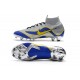 Nike Mercurial Superfly 6 Elite FG Soccer Cleats Silver Blue