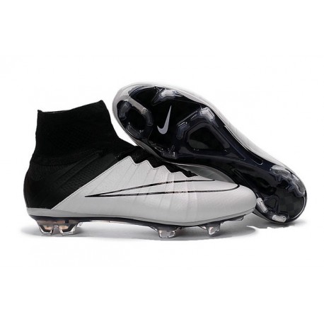 Nike Mercurial Superfly FG New Men Football Cleats Leather White Black