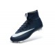 Nike Mercurial Superfly IV FG Mens Football Shoes Deep Blue White