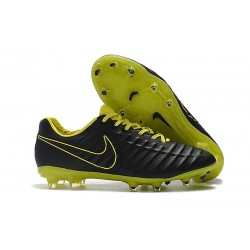 New Nike Tiempo Legend VII FG Kangaroo Boots - Black Yellow