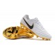 New Nike Tiempo Legend VII FG Kangaroo Boots - White Gold