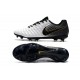 Nike Tiempo Legend 7 Elite FG New Soccer Cleats - White Black Gold