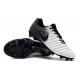 Nike Tiempo Legend 7 Elite FG New Soccer Cleats - White Black Gold