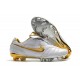 Nike Tiempo Legend 7 R10 Elite FG New Soccer Cleats - White Golden