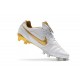 Nike Tiempo Legend 7 R10 Elite FG New Soccer Cleats - White Golden