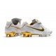 Nike Tiempo Legend 7 R10 Elite FG New Soccer Cleats - White Golden