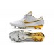 Nike Tiempo Legend 7 R10 Elite FG New Soccer Cleats - White Golden