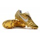 Nike Tiempo Legend 7 Elite FG New Soccer Cleats - Gold White