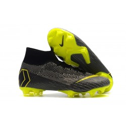 Nike Mercurial Superfly 6 Elite FG Firm Ground Boots - Black Gray Yellow