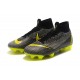 Nike Mercurial Superfly 6 Elite FG Firm Ground Boots - Black Gray Yellow