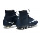 Nike Mercurial Superfly IV FG Mens Football Shoes Deep Blue White
