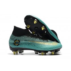 Ronaldo Nike Mercurial Superfly VI CR7 Elite SG-Pro AC Boots - Blue