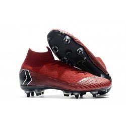 Nike Mercurial Superfly VI Elite SG-Pro AC Boots - Red Black