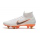 Nike Mercurial Superfly VI Elite SG-Pro AC Boots - White Orange