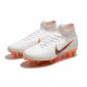 Nike Mercurial Superfly VI Elite SG-Pro AC Boots - White Orange