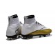 Cristiano Ronaldo New Soccer Boot Nike Mercurial Superfly FG White Gold