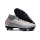 Nike Mercurial Superfly 6 Elite SG Anti-Clog Cleats Gray Red