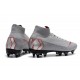 Nike Mercurial Superfly 6 Elite SG Anti-Clog Cleats Gray Red