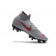 Nike Mercurial Superfly 6 Elite SG Anti-Clog Cleats Gray Red