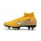 Neymar Nike Mercurial Superfly 6 Elite SG Anti-Clog Cleats Yellow White