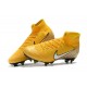 Neymar Nike Mercurial Superfly 6 Elite SG Anti-Clog Cleats Yellow White