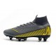 Nike Mercurial Superfly 6 Elite SG Anti-Clog Cleats Grey Yellow